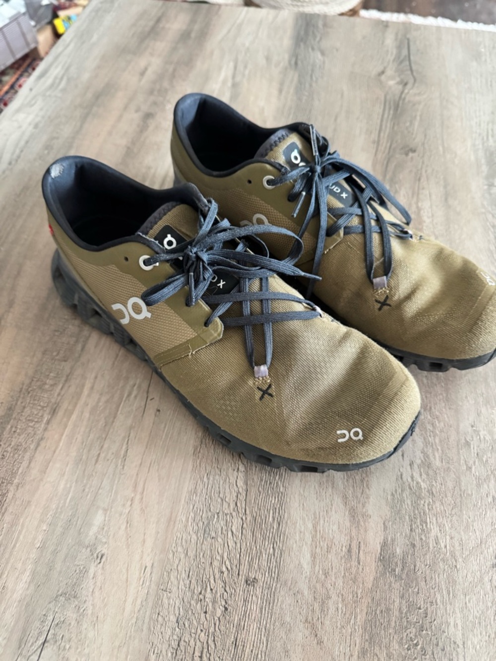 On Running Cloud X Olive Green Men’s Running Shoes